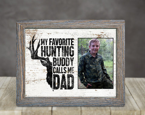 Hunting Buddy Picture Panel For Dad- Gift for Dad, Father's Day Gift Idea, Birthday Gift For Dad