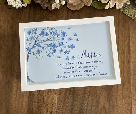 Personalized Inspirational Keepsake Box - Inspirational Gift, Encouragement Gift, Beautiful Gift For Friend, Bedside Table Decor