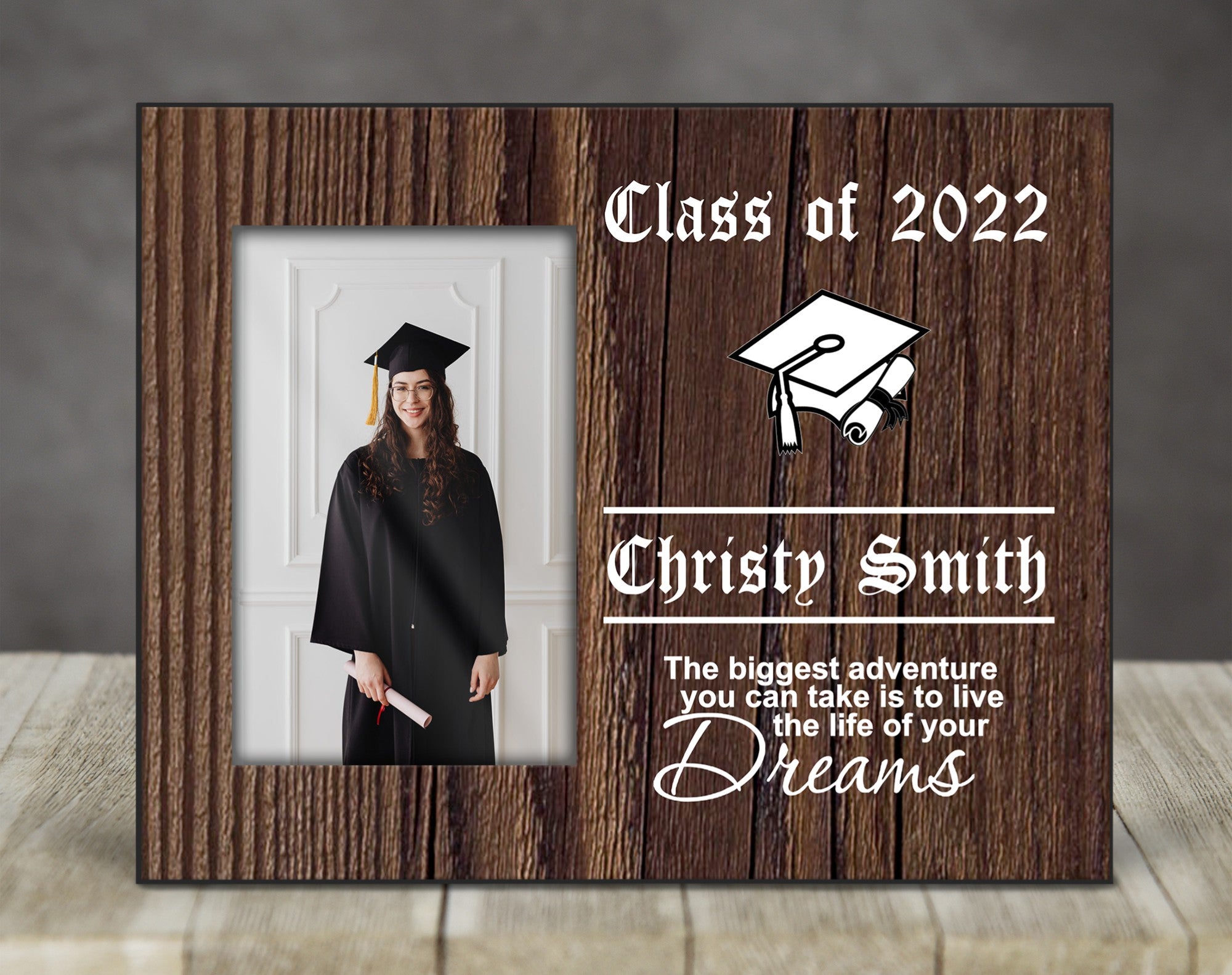 Personalized Graduation Picture Frame "All Our Dreams"- Graduation Gift, Graduation Celebration, High School or College Graduation