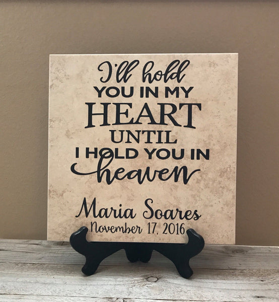 12x12 Until I Hold You in Heaven Personalized Tile