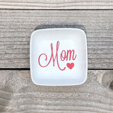 Mom Heart Jewelry Dish