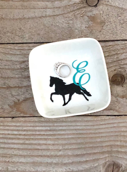 Horse Personalized Jewelry Dish