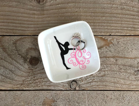 Dancer Kick Personalized Jewelry Dish