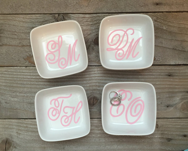 Personalized Letters Jewelry Dish