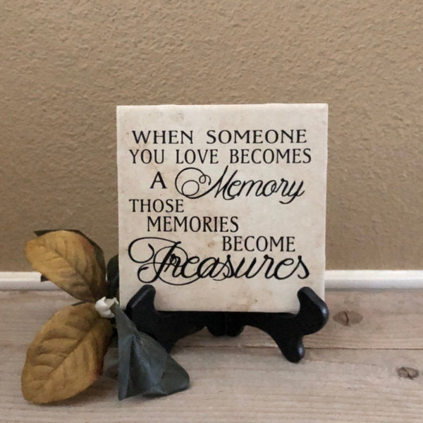 6x6 Memories Become Treasures Tile