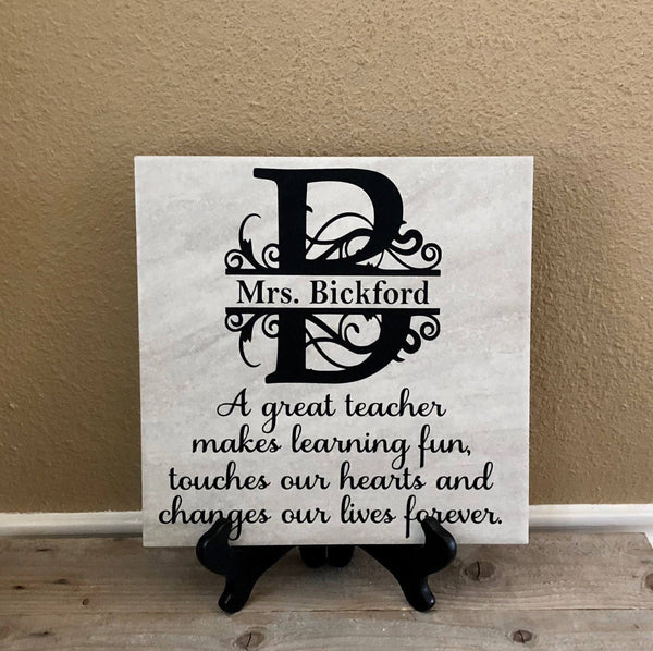 12x12 Teacher Personalized Tile