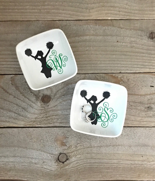 Cheerleader Personalized Jewelry Dish