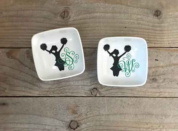 Cheerleader Personalized Jewelry Dish