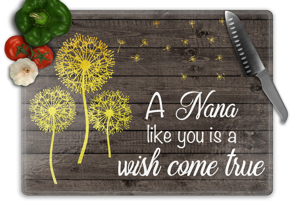 Grandma Personalized Glass Cutting Board