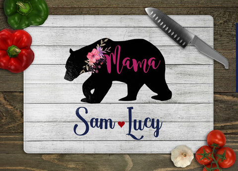 Mama Bear Personalized Cutting Board