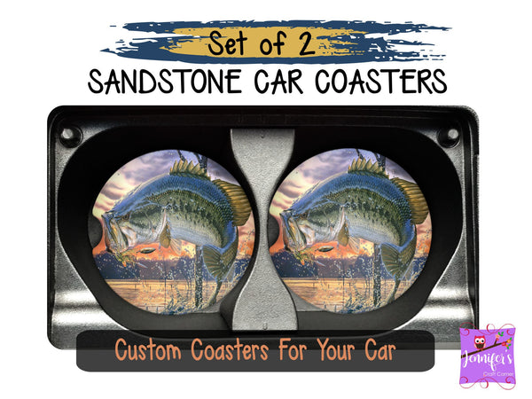 Fisherman Car Coasters