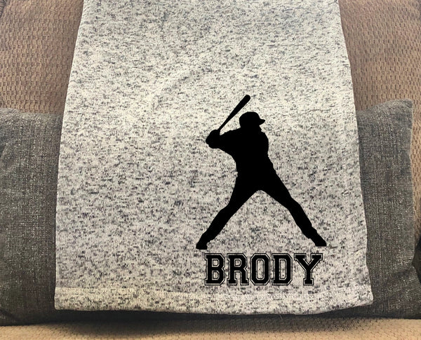 Baseball Personalized Throw Blanket