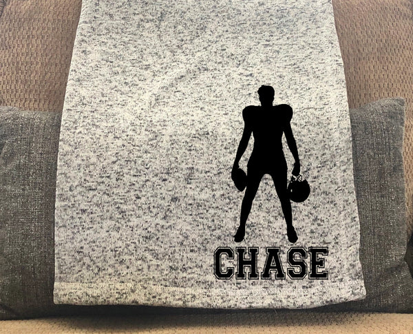 Football Personalized Throw Blanket