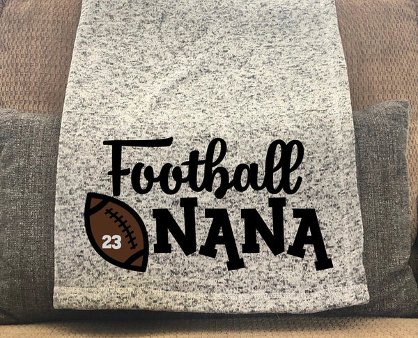 Football Nana Throw Blanket