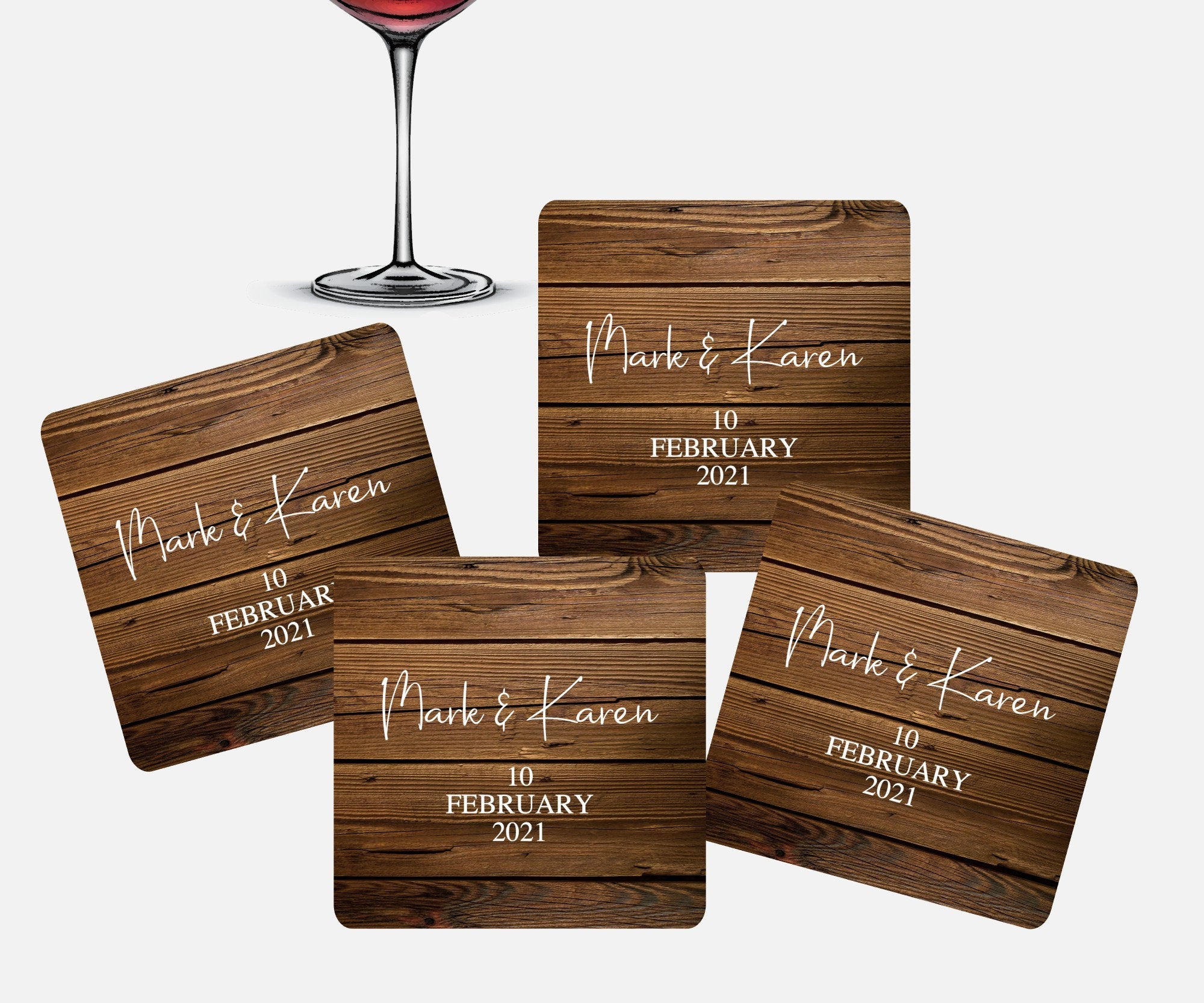 Couple Personalized Coasters