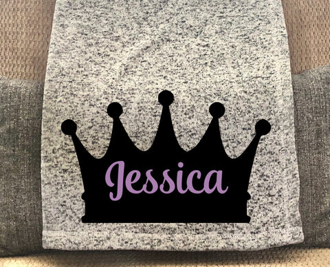 Princess Personalized Throw Blanket