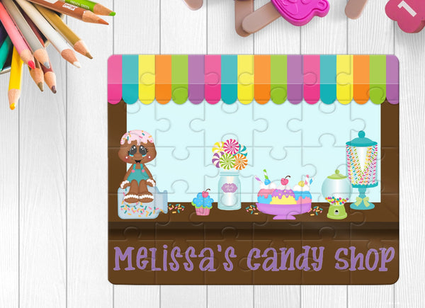 Personalized Candy Shop Puzzle