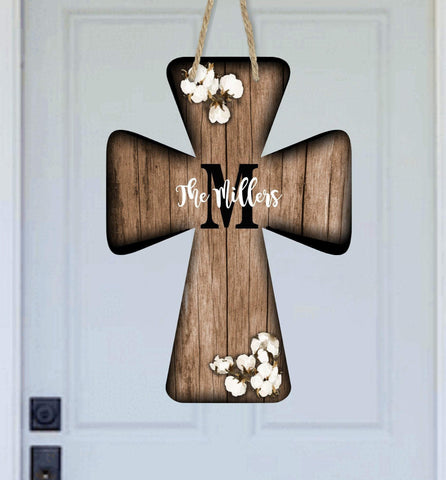 Personalized Farmhouse Cross