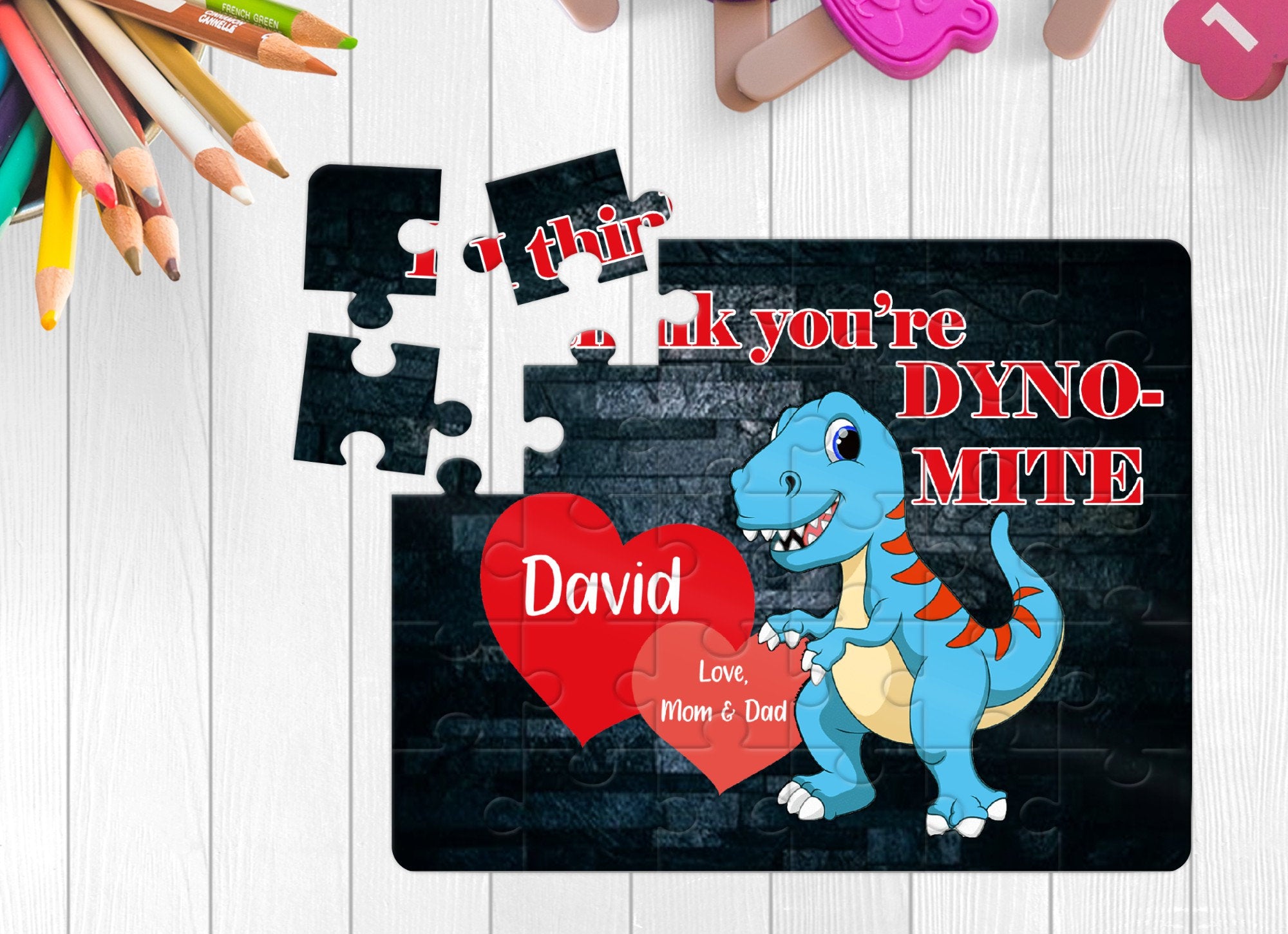 Personalized Dinosaur Puzzle