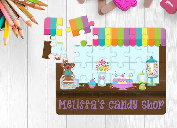 Personalized Candy Shop Puzzle