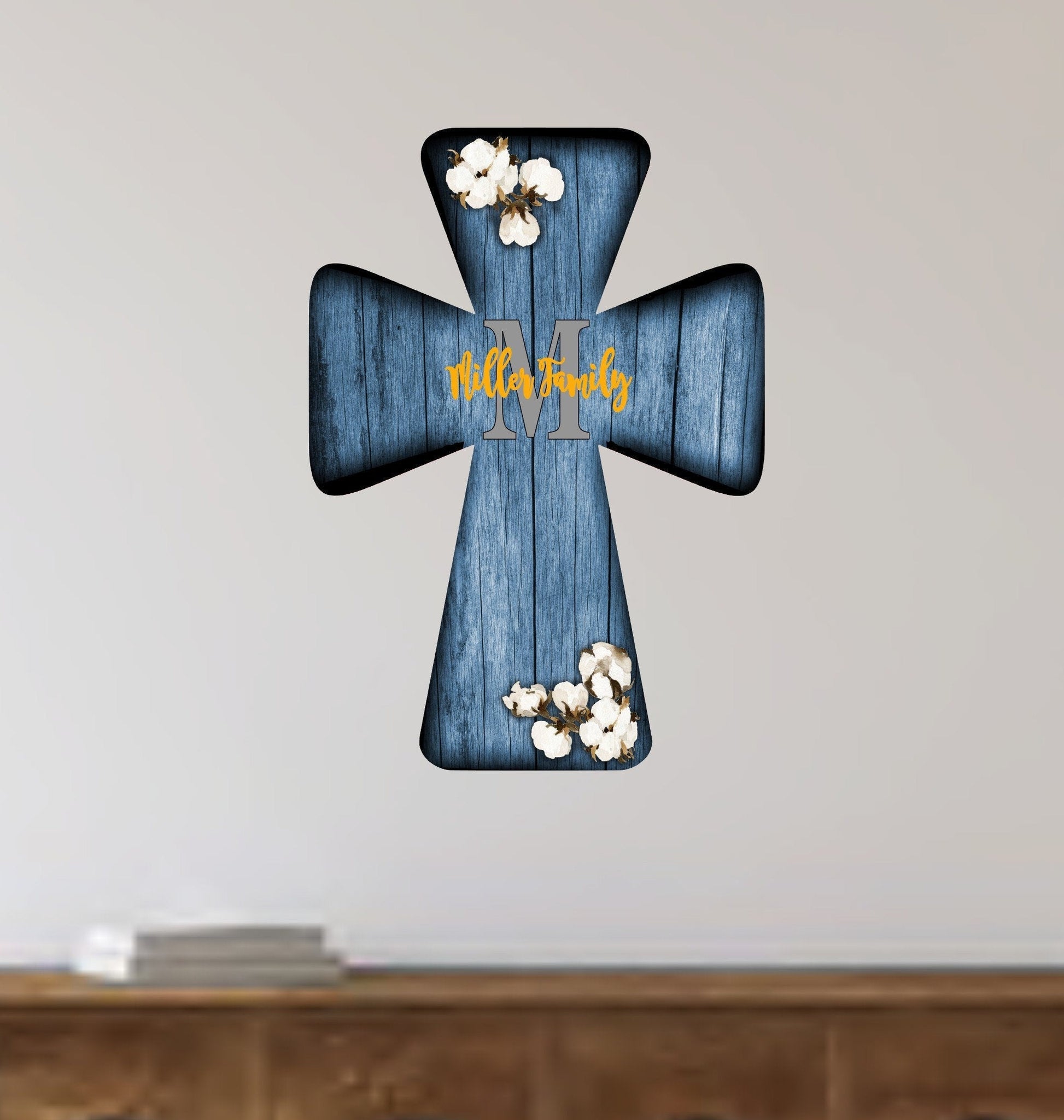 Personalized Cross Door Hanger