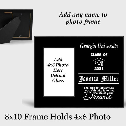 Graduation Personalized Black Picture Frame