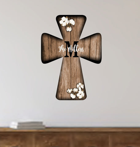 Personalized Last Name Cross