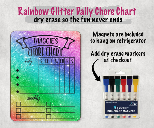 Rainbow Personalized Chore Chart