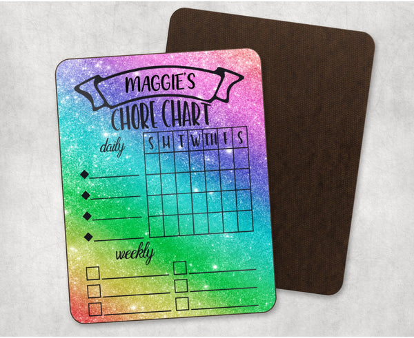 Rainbow Personalized Chore Chart