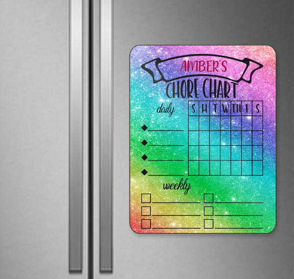 Rainbow Personalized Chore Chart