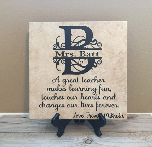 12x12 Teacher Personalized Tile