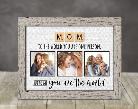 Scrabble Tiles Picture Panel For Mom - Gift for Mom, Mother's Day Gift Idea, Birthday Gift For Mom