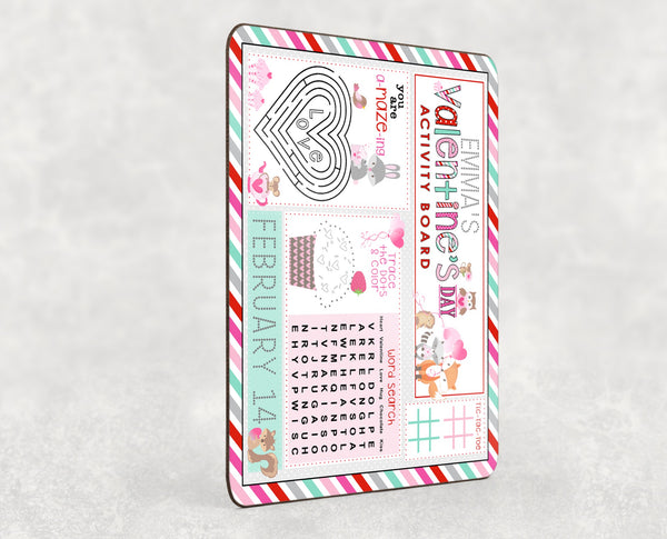 Personalized Valentine's Activity Dry Erase Board